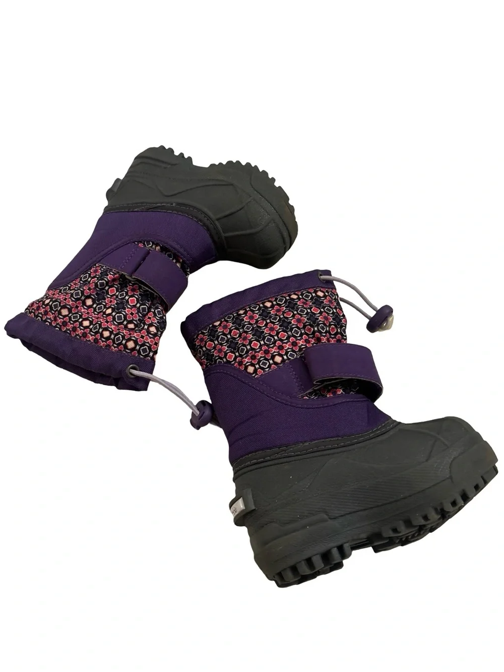 Colombia Purple Power-bug Patterned Waterproof Winter Boots Toddler Size 8
